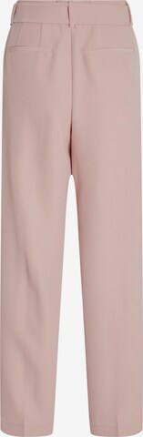 VILA Regular Pleat-Front Pants 'Ivy' in Pink