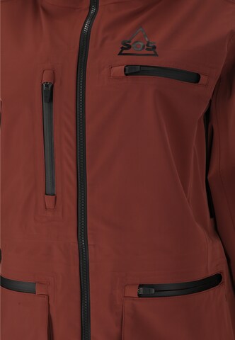 SOS Weatherproof jacket 'Silverton' in Red