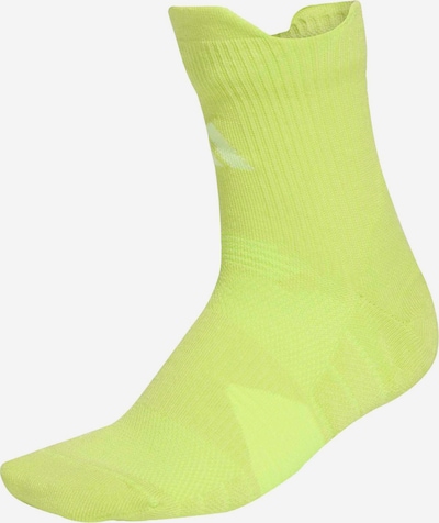 Sportinės kojinės 'RunxCushioned' iš ADIDAS PERFORMANCE, spalva – neoninė geltona, Prekių apžvalga