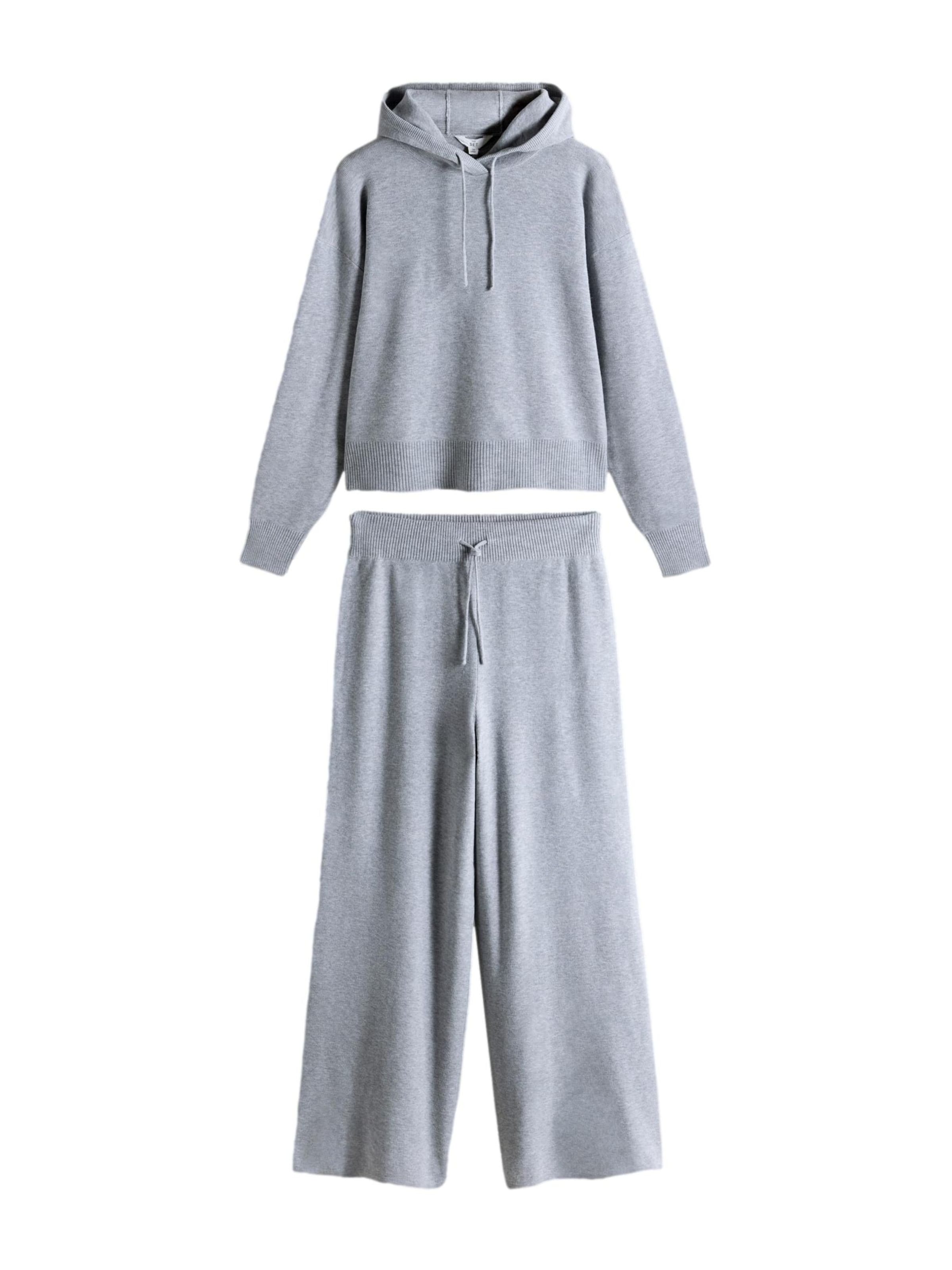 The Set Jogginganzug in Grau: Vorderseite