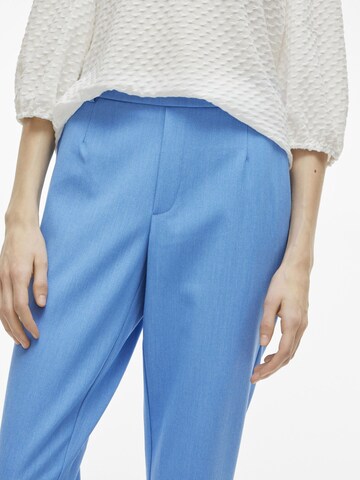 VILA Tapered Bandplooibroek 'VIVarone' in Blauw