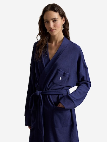 Peignoir court ' Club Waffle ' Polo Ralph Lauren en bleu