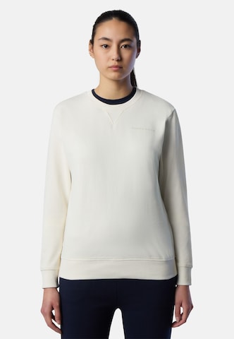 North Sails Sweatshirt in Wit: voorkant