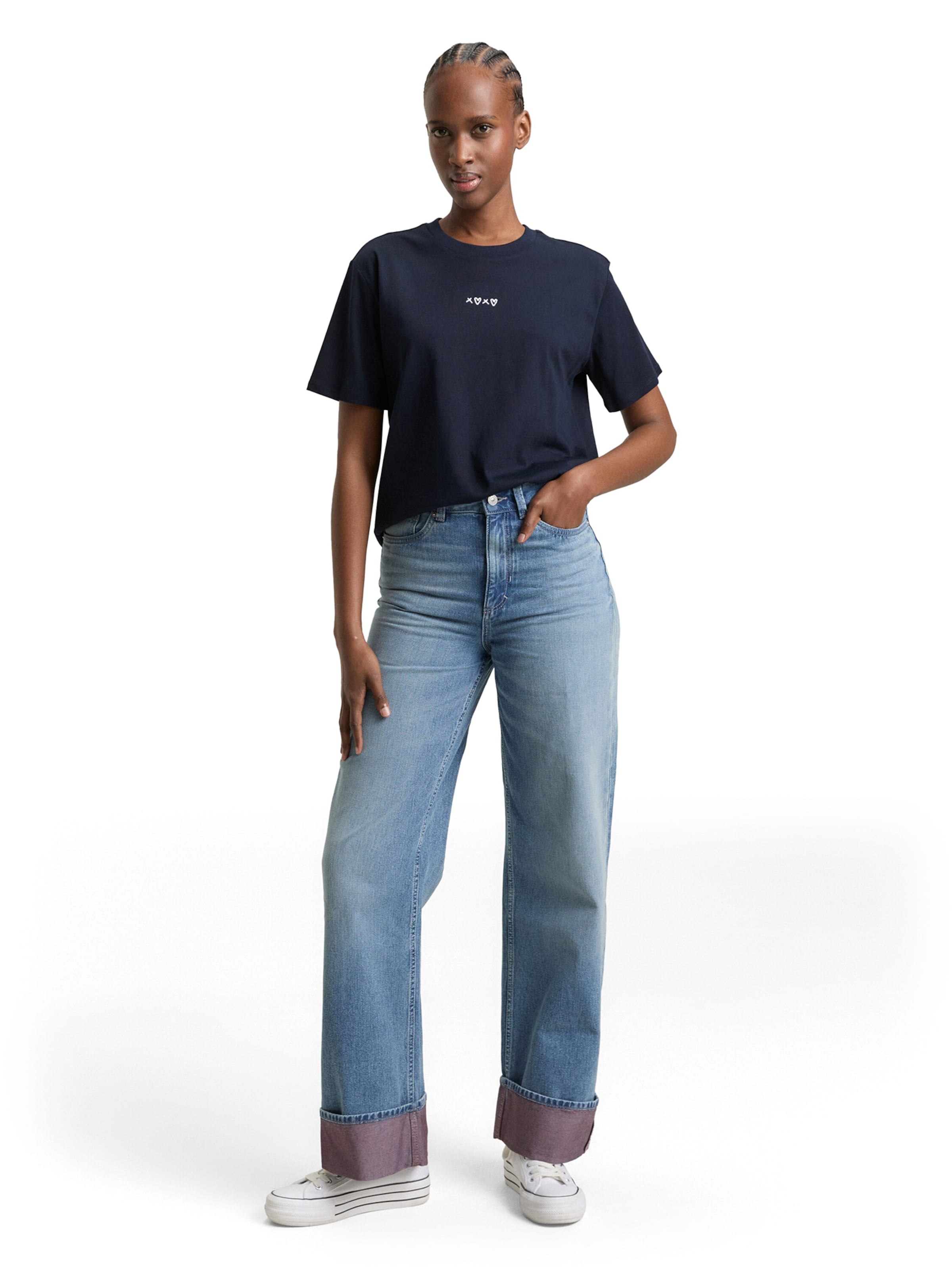 TOM TAILOR DENIM Shirt in Blauw