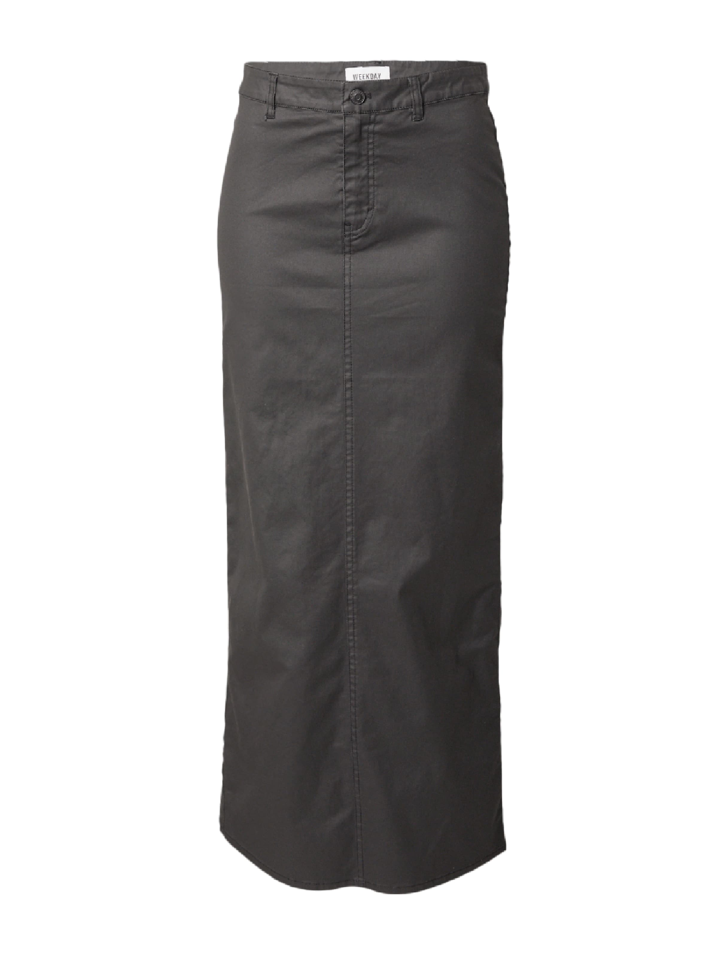 Gonna 'Rose' di WEEKDAY in nero: frontale