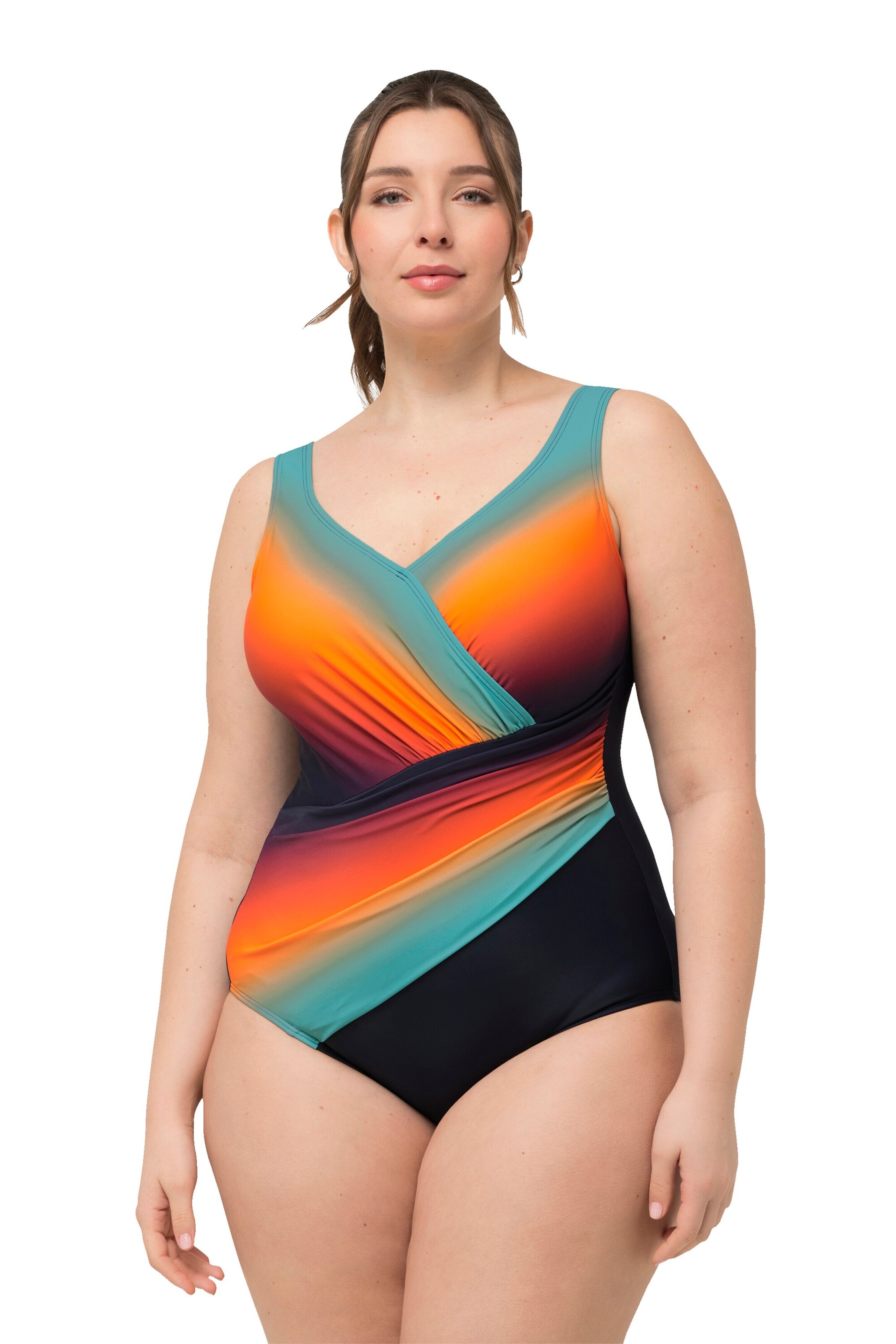 Ulla Popken Badpak in Gemengde kleuren: voorkant