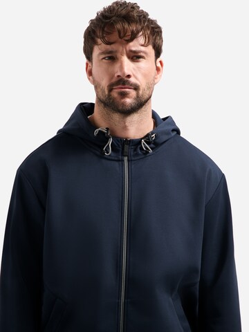 No Excess Zip-Up Hoodie in Blue