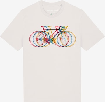 Watapparel Shirt ' Fahrräder ' in White: front
