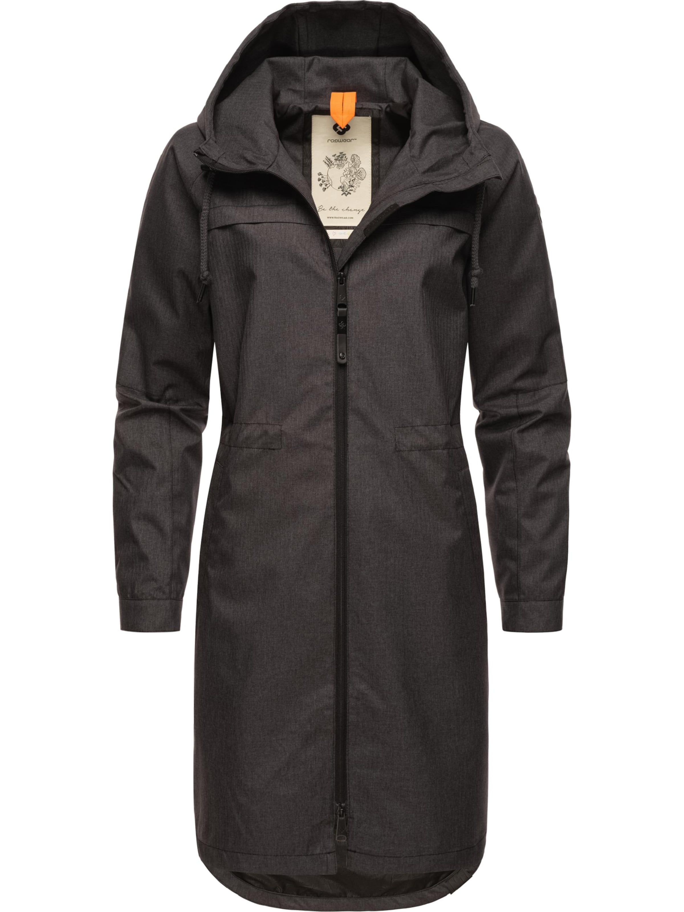 Ragwear Funkční kabát 'Belinka' – šedá: přední strana