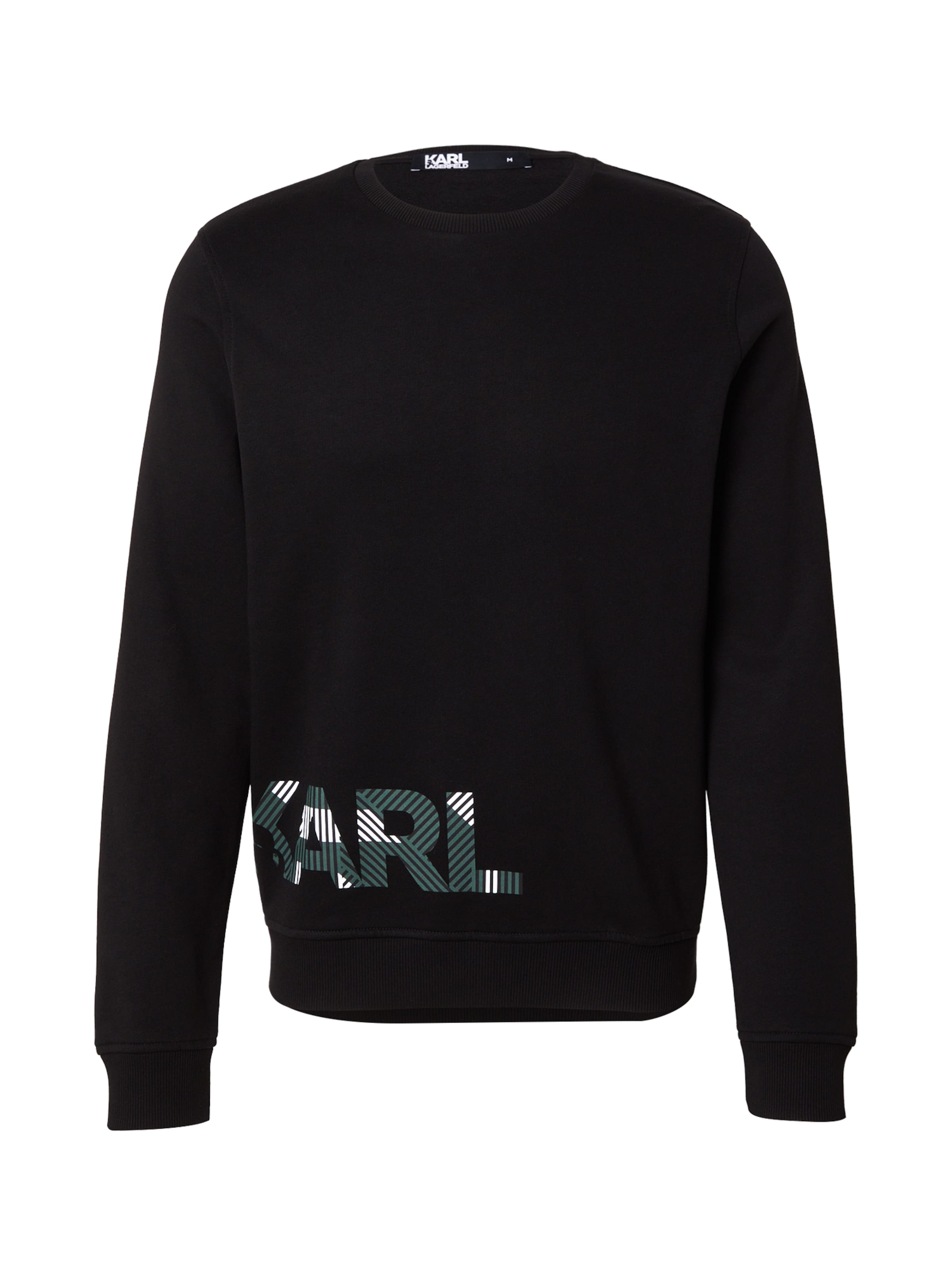 Sweat-shirt Karl Lagerfeld en noir : devant