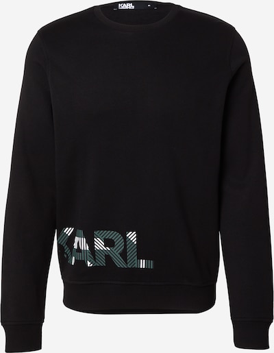 Megztinis be užsegimo iš Karl Lagerfeld, spalva – tamsiai žalia / juoda / balta, Prekių apžvalga