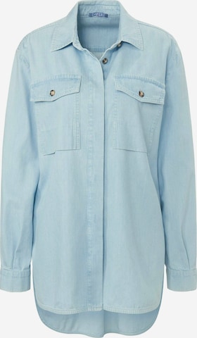 DAY.LIKE Blouse in Blue: front