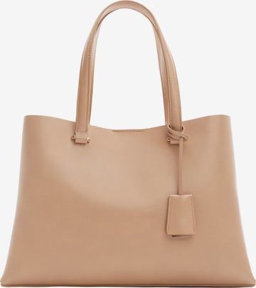 MANGO Shopper 'Bello' in Bruin: voorkant