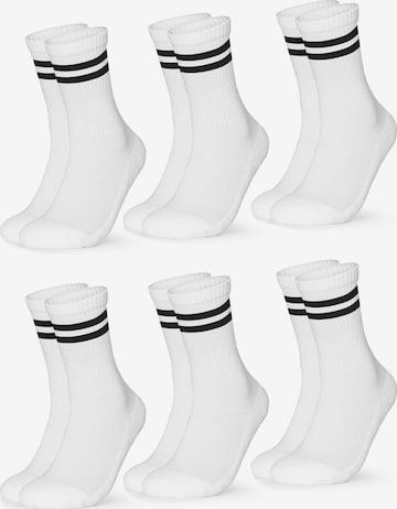 Occulto Sports socks 'Leo' in White: front