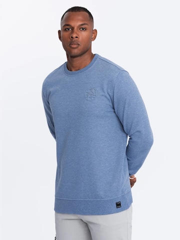 Ombre Sweatshirt 'OM-SSNZ-0163' in Blauw: voorkant