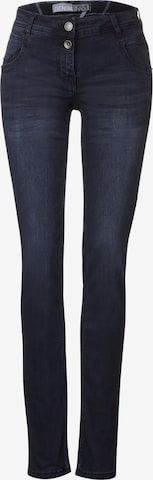 CECIL Slimfit Jeans in Blauw: voorkant