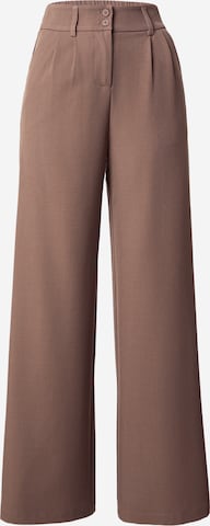 Pantaloni con pieghe 'Edda' di ABOUT YOU in marrone: frontale