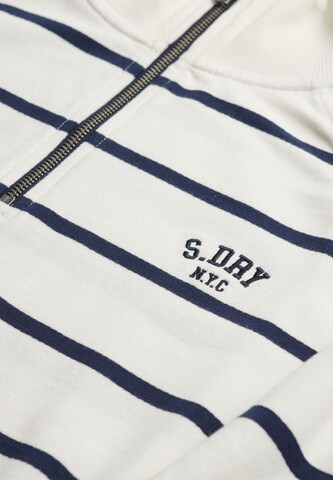 Sweat-shirt 'Athletic Essentials' Superdry en blanc