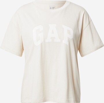 T-shirt GAP en beige : devant