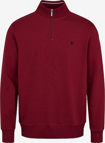 U.S. POLO ASSN. Svetr 'Kurt' – červená: přední strana