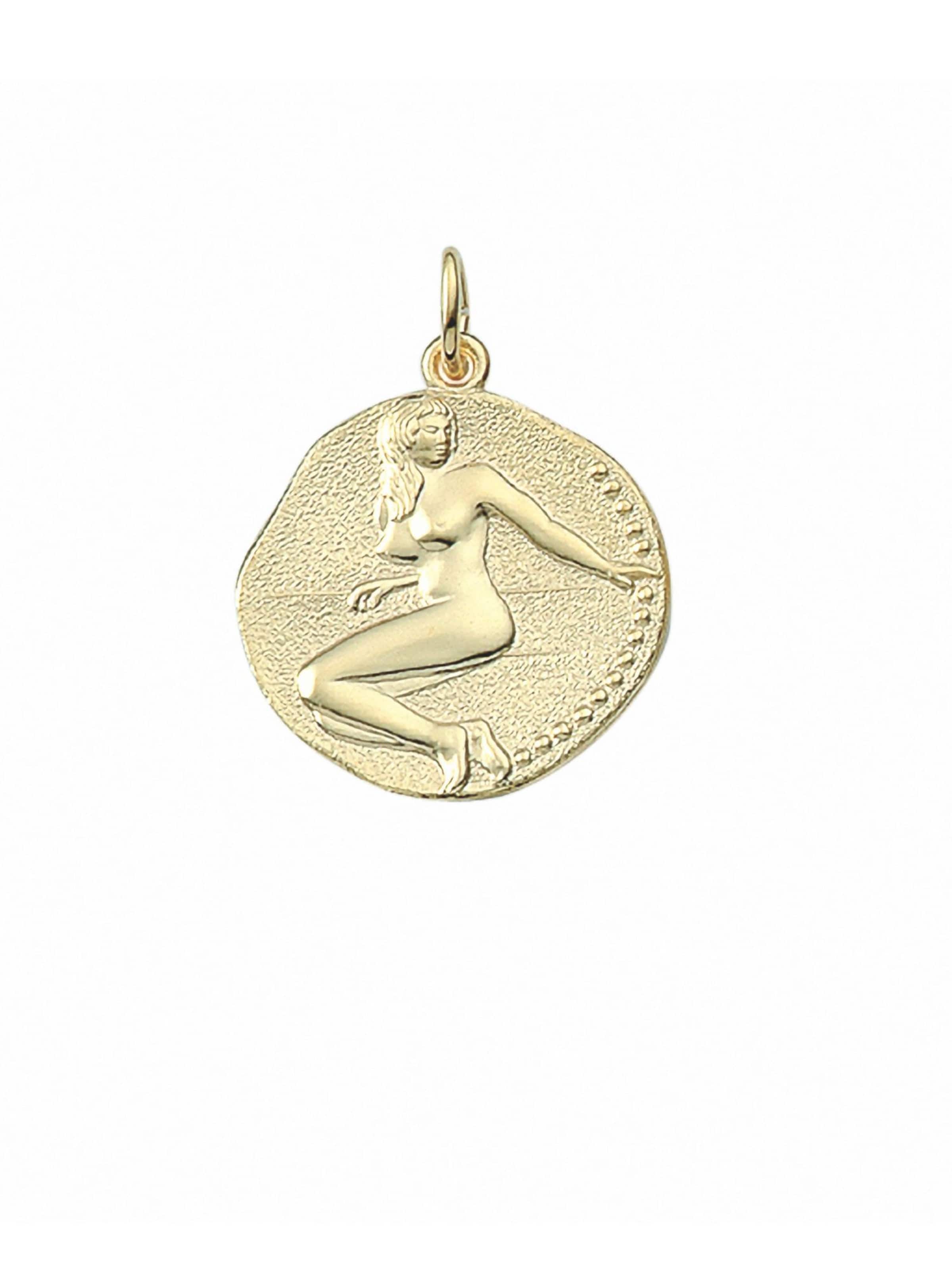 Adelia´s Anhänger 'Jungfrau' in Gold: Vorderseite