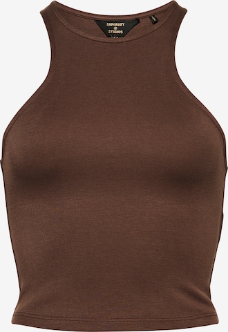 Superdry Top 'Racer' in Brown: front