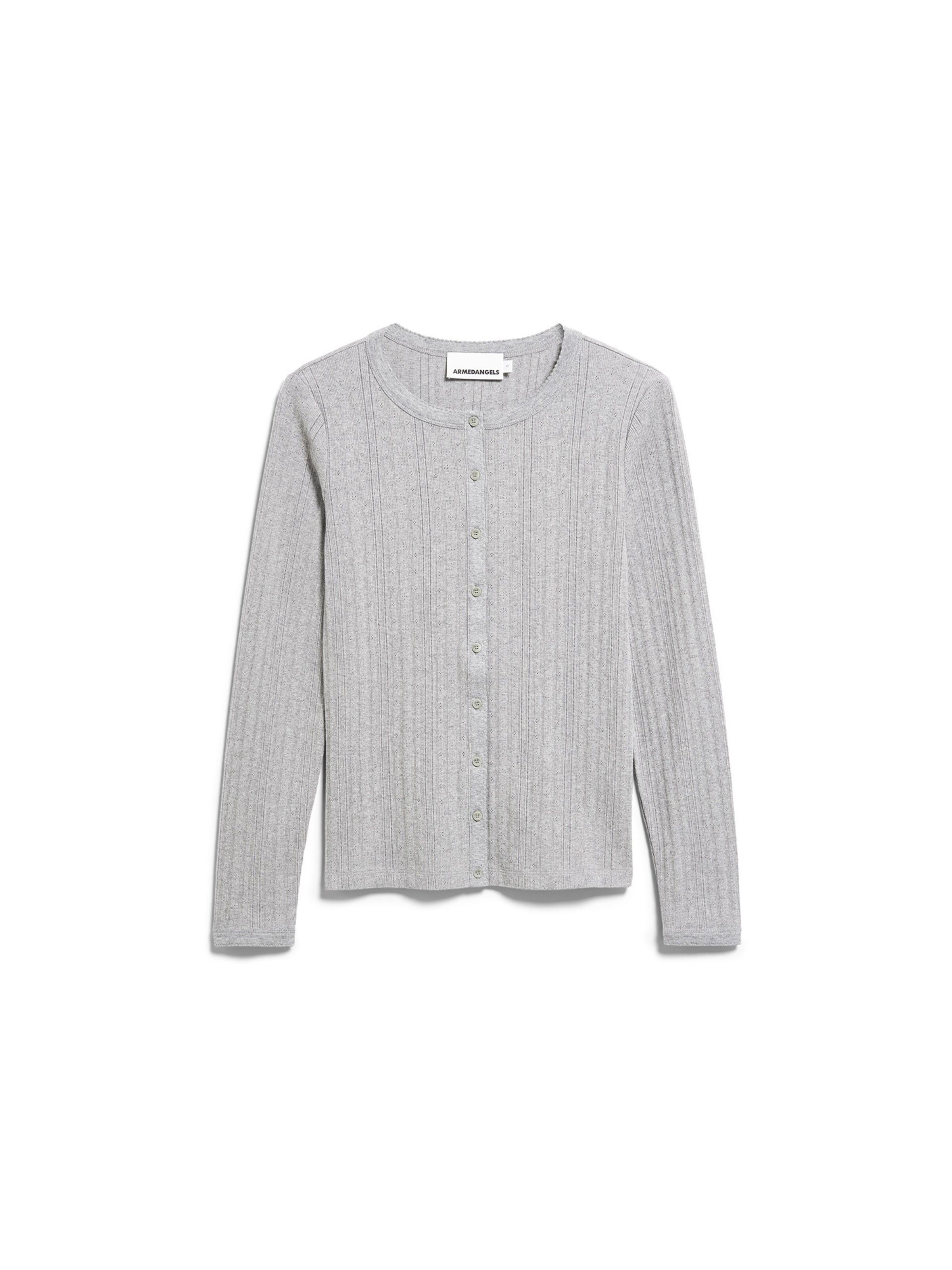 Cardigan ARMEDANGELS en gris : devant