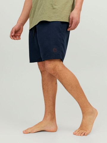 Jack & Jones Plus Badshorts i blå