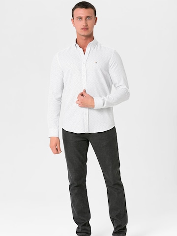By Diess Collection Slim fit Πουκάμισο 'OXFORD' σε λευκό