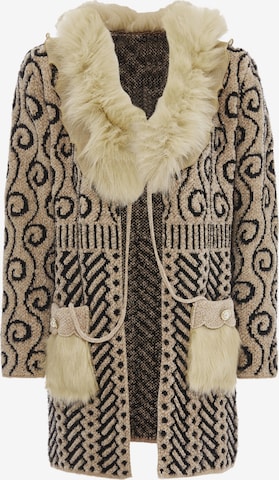 Cardigan faina en beige : devant