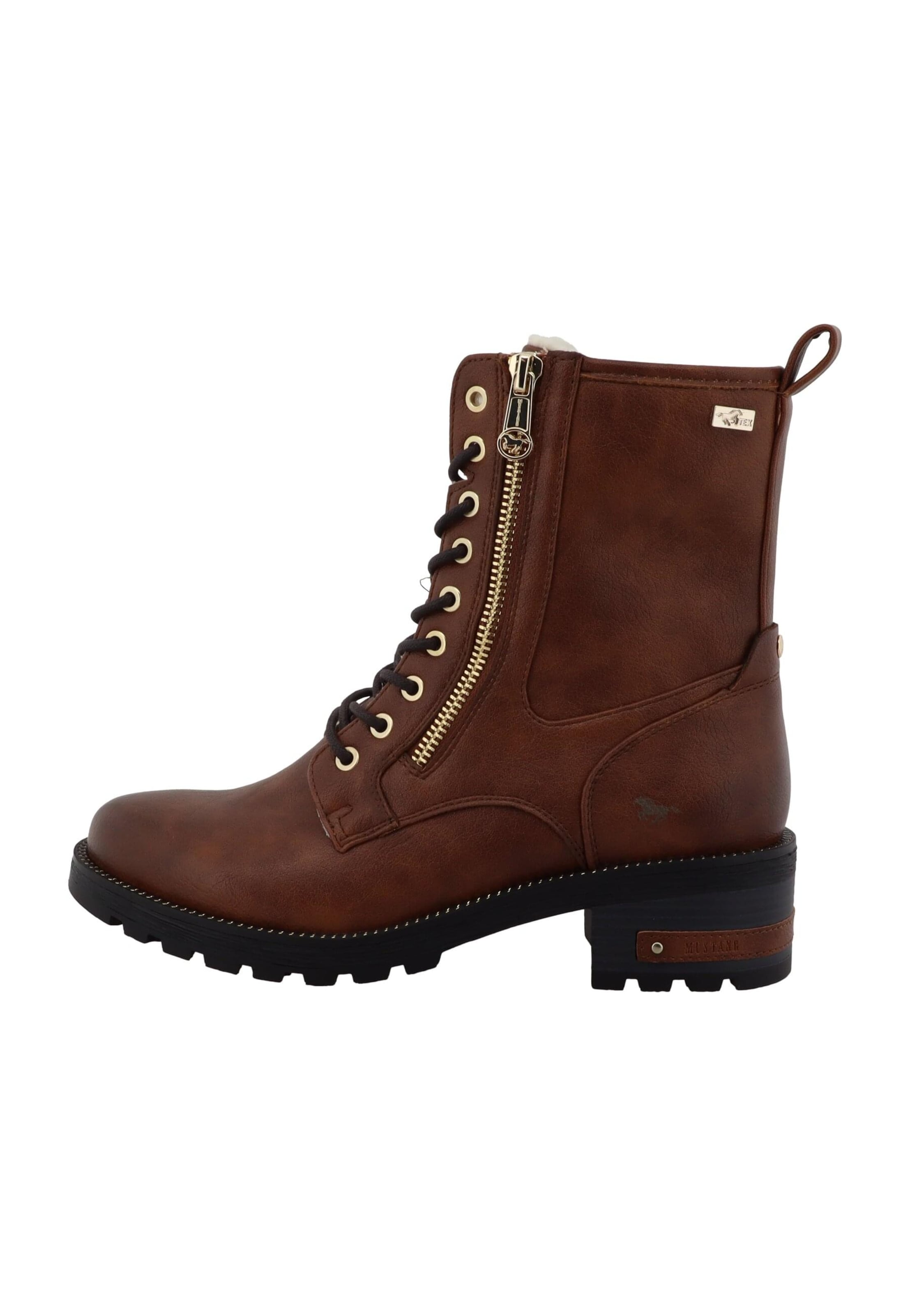 MUSTANG Stövlett med snörning 'Haukea' i brun
