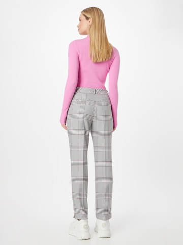 Regular Pantalon à plis COMMA en gris