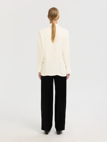 Chemisier 'SLFJOLLY' SELECTED en beige