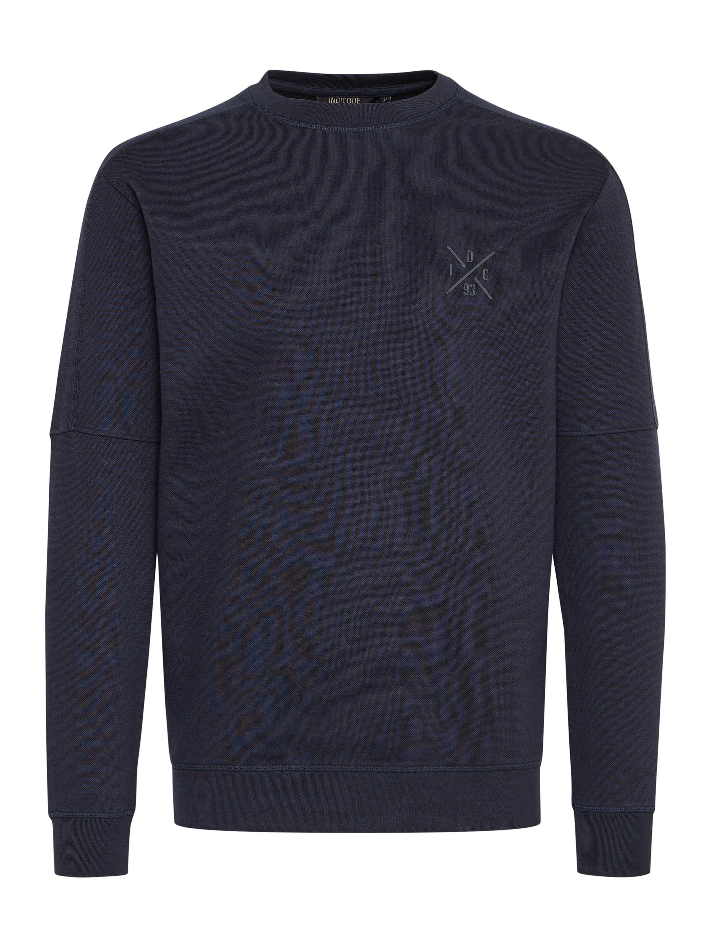 INDICODE JEANS Sweatshirt &#x27;Albix&#x27; in Blauw: voorkant