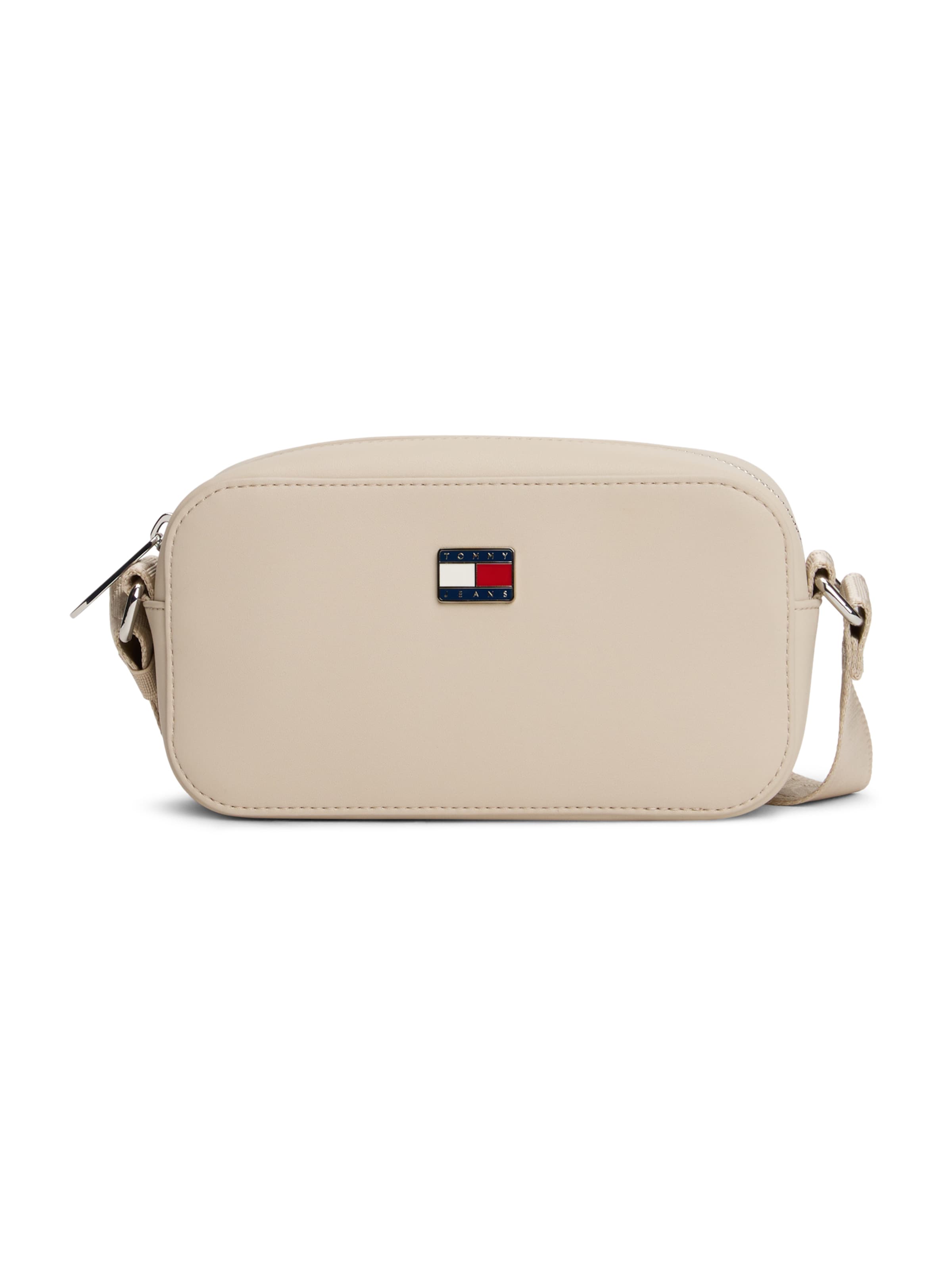 Tommy Jeans Schoudertas in Beige: voorkant