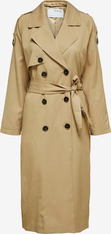 SELECTED - Abrigo de entretiempo 'New Bren' en beige: frente