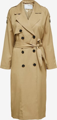 SELECTED FEMME Between-seasons coat 'New Bren' in Beige: front