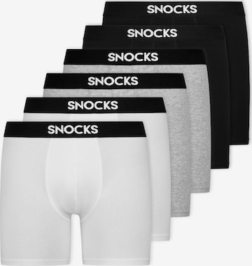 SNOCKS Boxer shorts in Grey: front