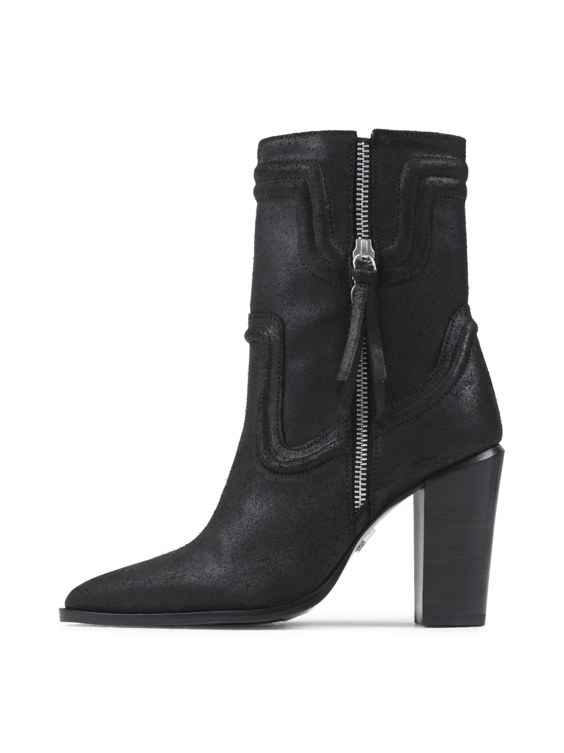 BRONX Ankle Boots 'New-Americana' in Black: front