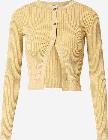AllSaints Knit Cardigan 'Lexi' in Gold: front