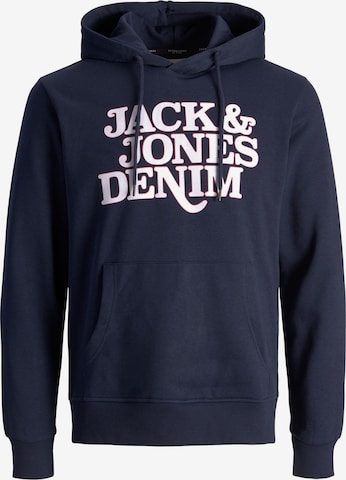 Sweat-shirt 'Rack' JACK & JONES en bleu : devant