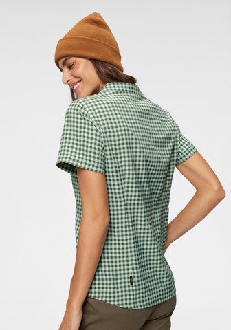 JACK WOLFSKIN Multifunctionele blouse 'Kepler' in Groen