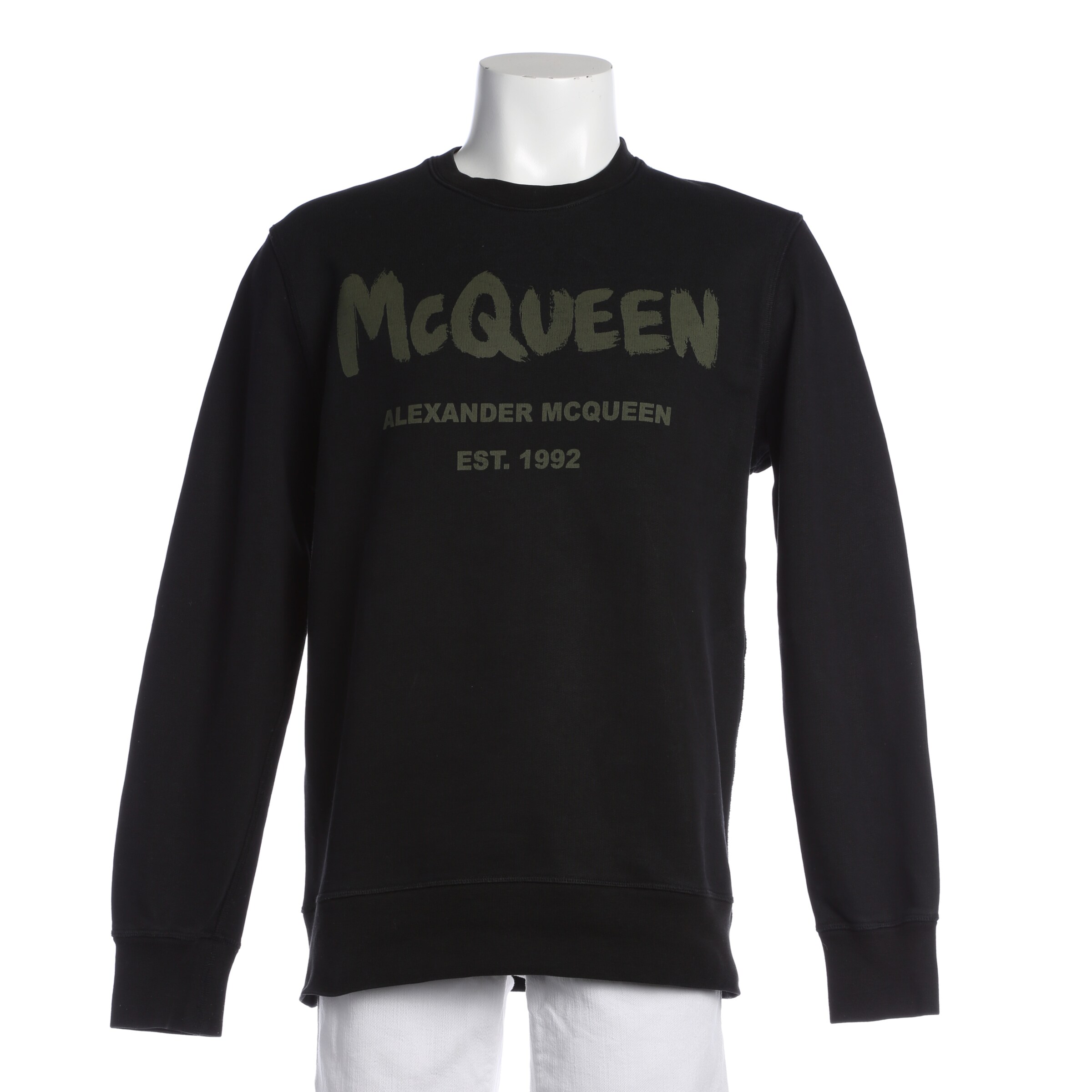 Alexander McQueen Sweatshirt / Sweatjacke M in Grün: Vorderseite