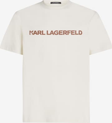Karl Lagerfeld - Camiseta en beige: frente