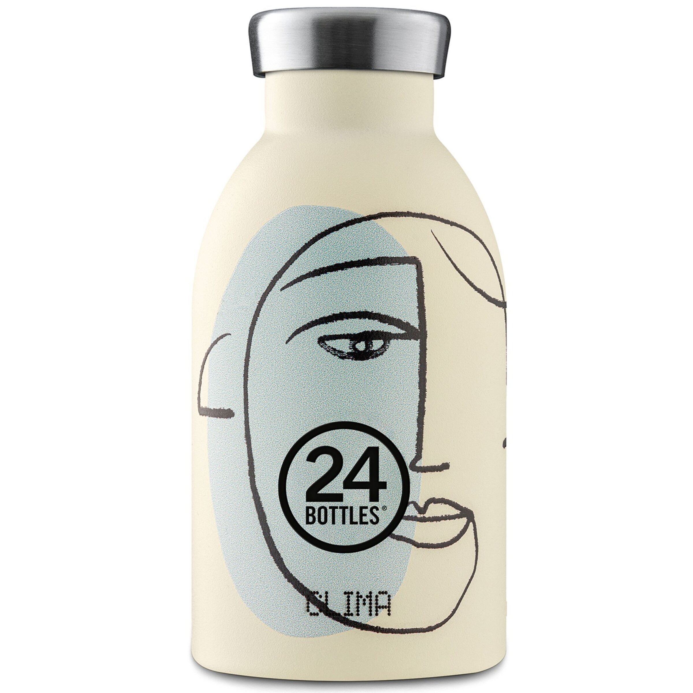 24Bottles Drinking Bottle 'Clima 330 ml' in White: front