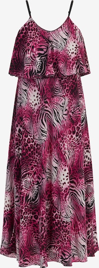 faina Kleid in pink / fuchsia / schwarz / weiß, Produktansicht