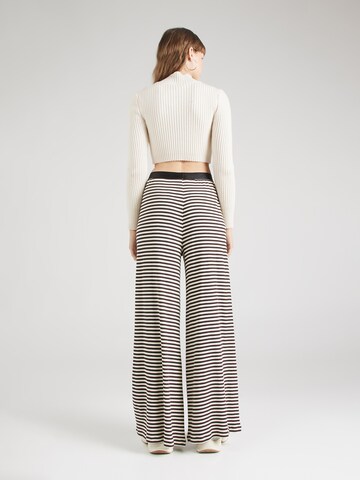 MADS NORGAARD COPENHAGEN Wide leg Broek 'Veran' in Zwart