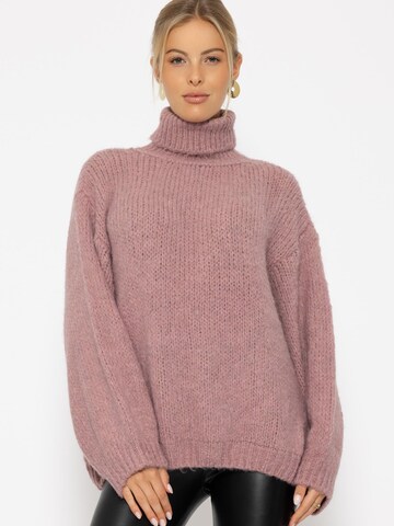SASSYCLASSY Oversized Sweater in Pink: front