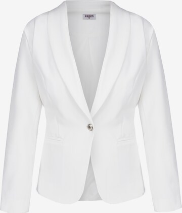 Karko Blazer 'MELA' in White: front