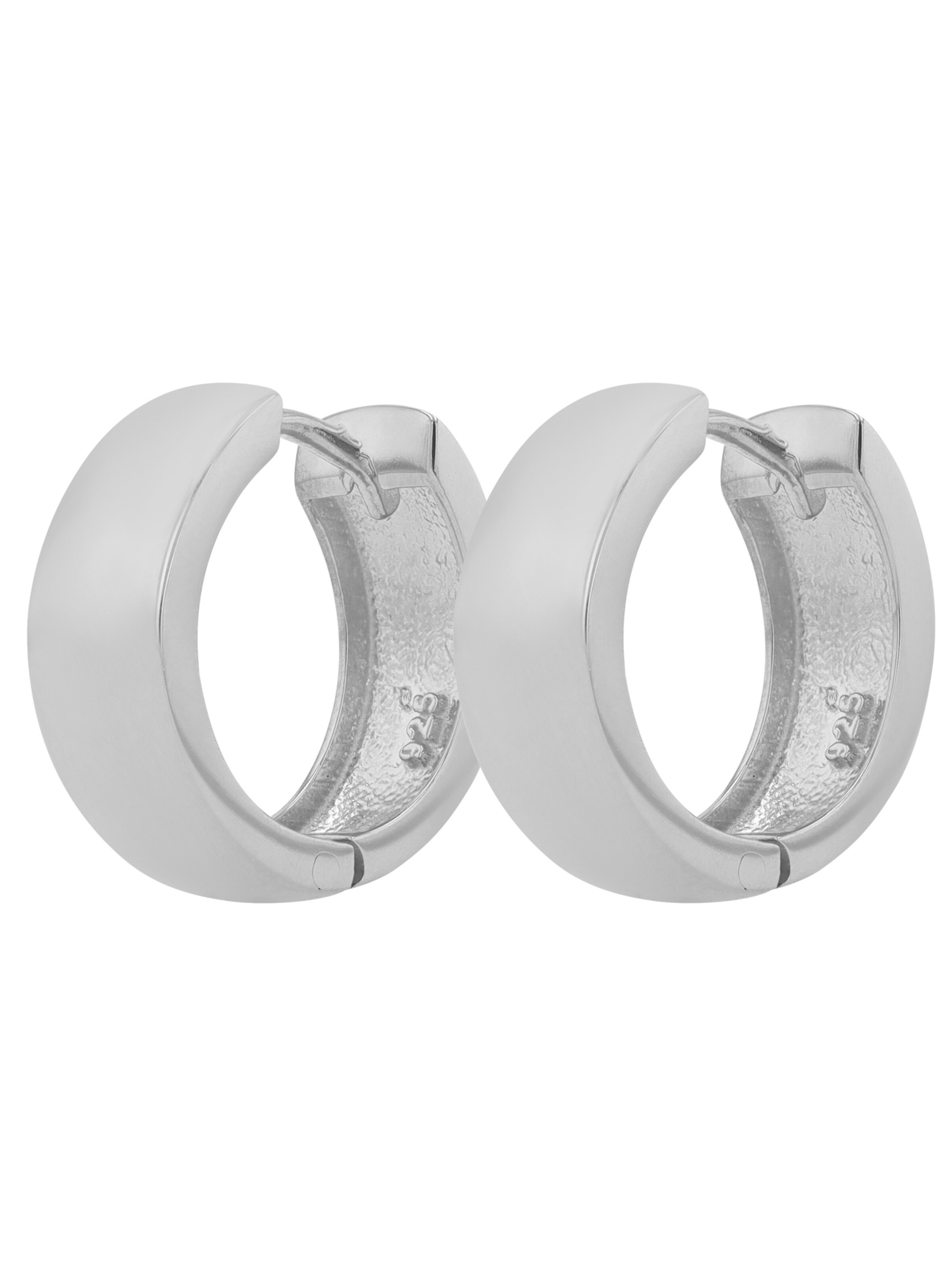 Akzent Earrings 'langlebig' in Silver: front